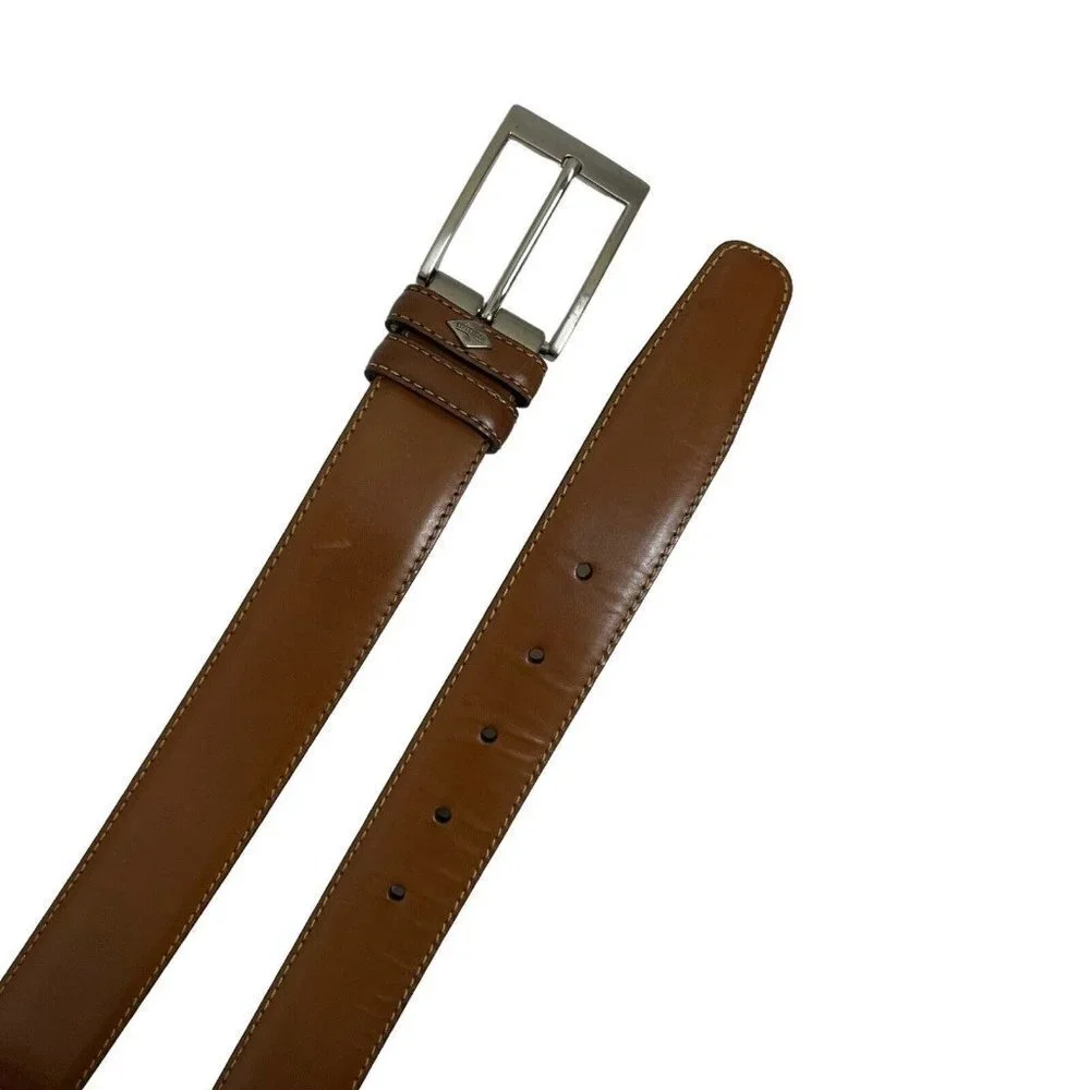 Lottusse‎ Original Vintage Classic Mens Leather Belt Cognac Tan Size 44